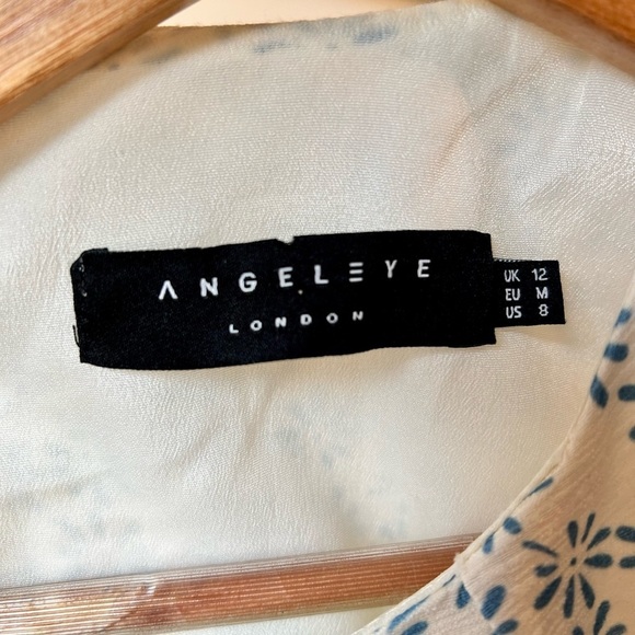 Angeleye London Sleeveless Dress Floral Size 8 Festival Summer Wedding Formal - Picture 7 of 10